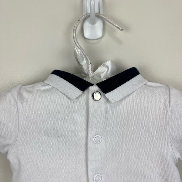 Jacadi Paris Striped Bubble Shortall Romper Set 3 Months - Picture 13 of 13